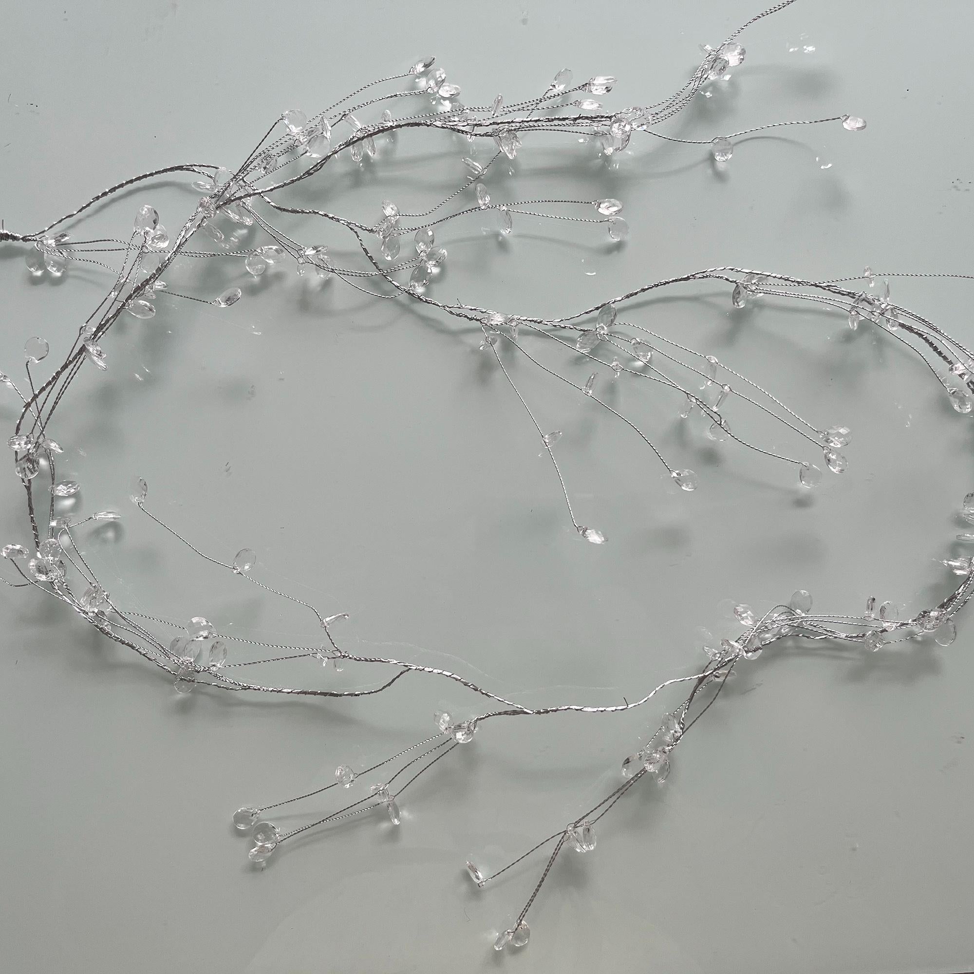 Handmade Pearl Garland on Wire for Wedding Décor, Floral Arrangements, or Crafting Supplies