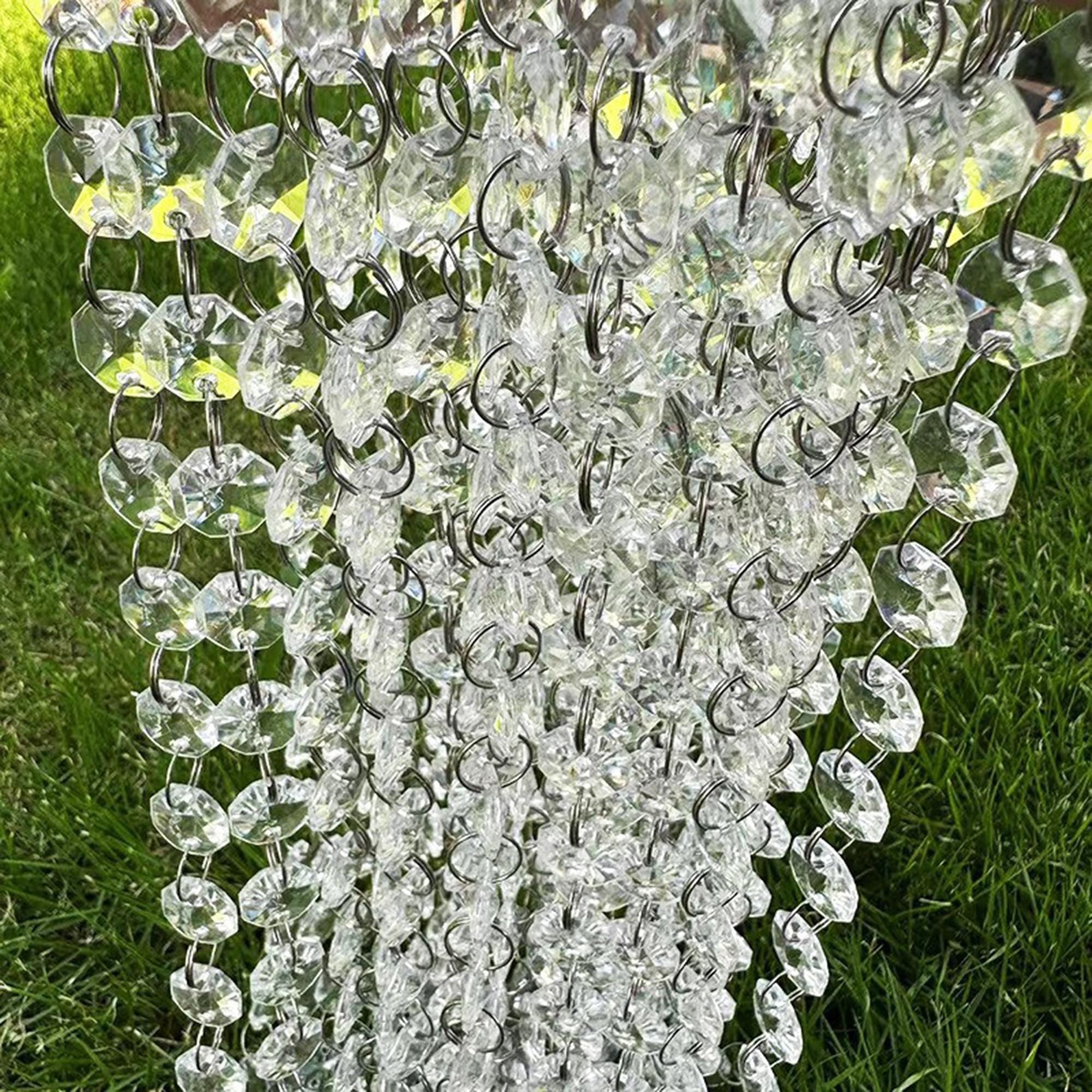 5 Clear Acrylic Bead Garland Strands for Wedding Decor