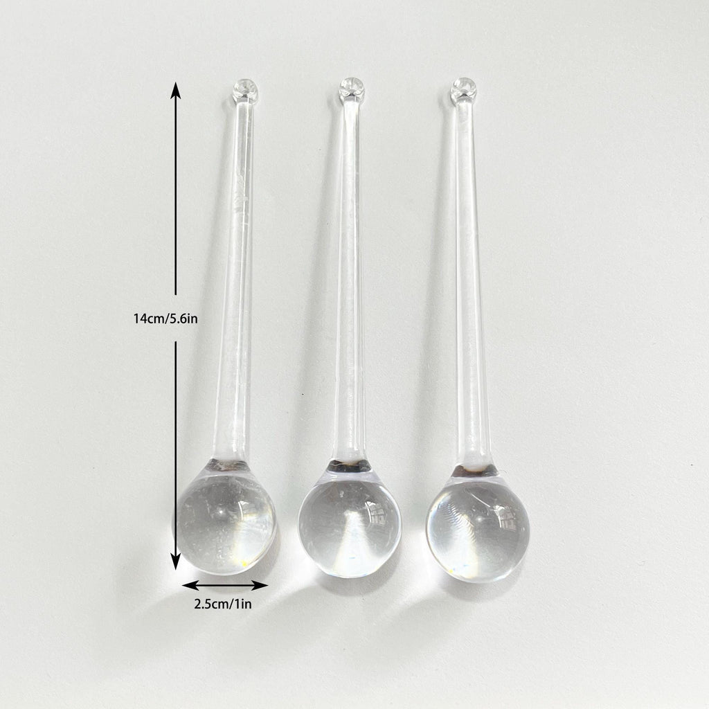 9 Clear Acrylic Teardrop Ornaments for Christmas Decor