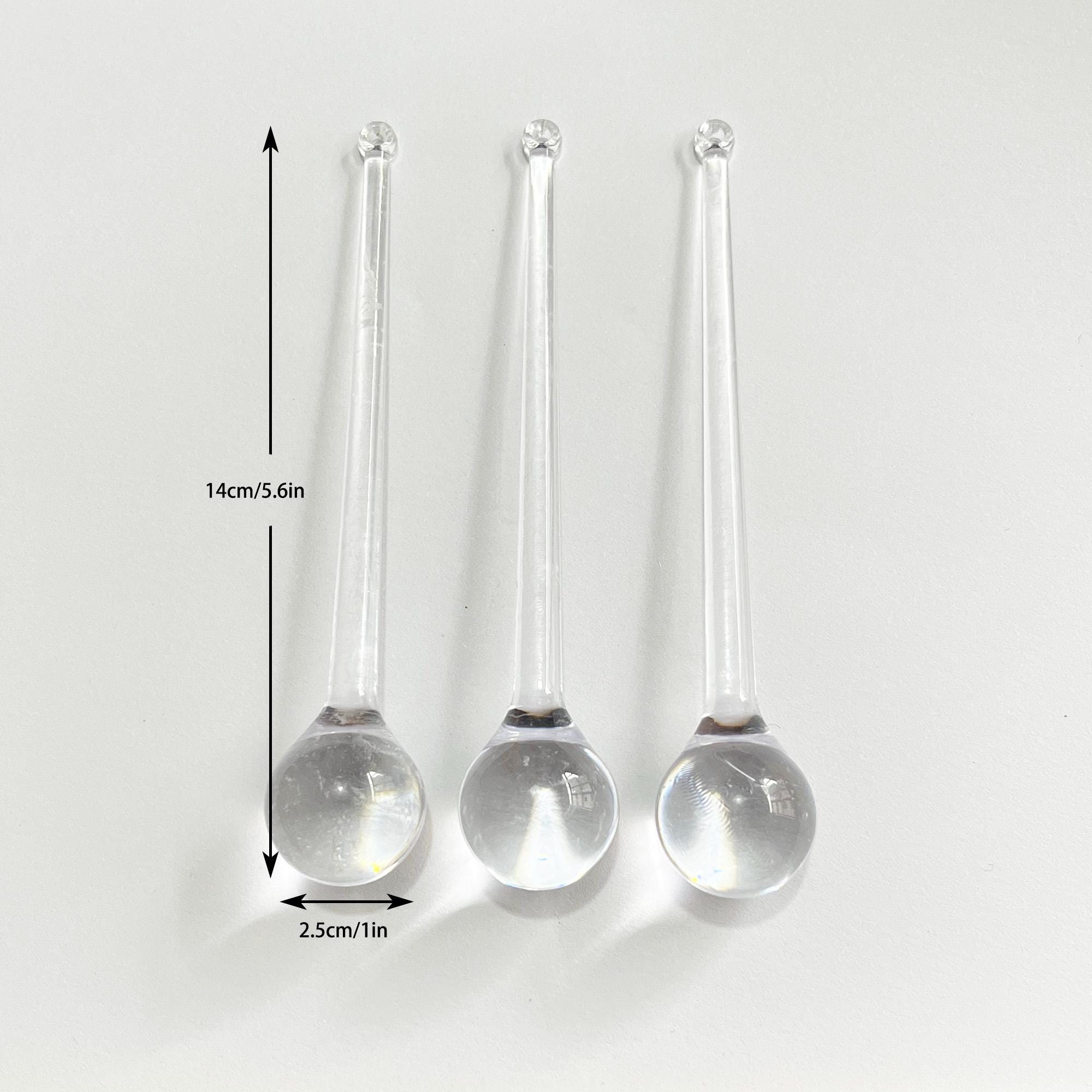 9 Clear Acrylic Teardrop Ornaments for Christmas Decor