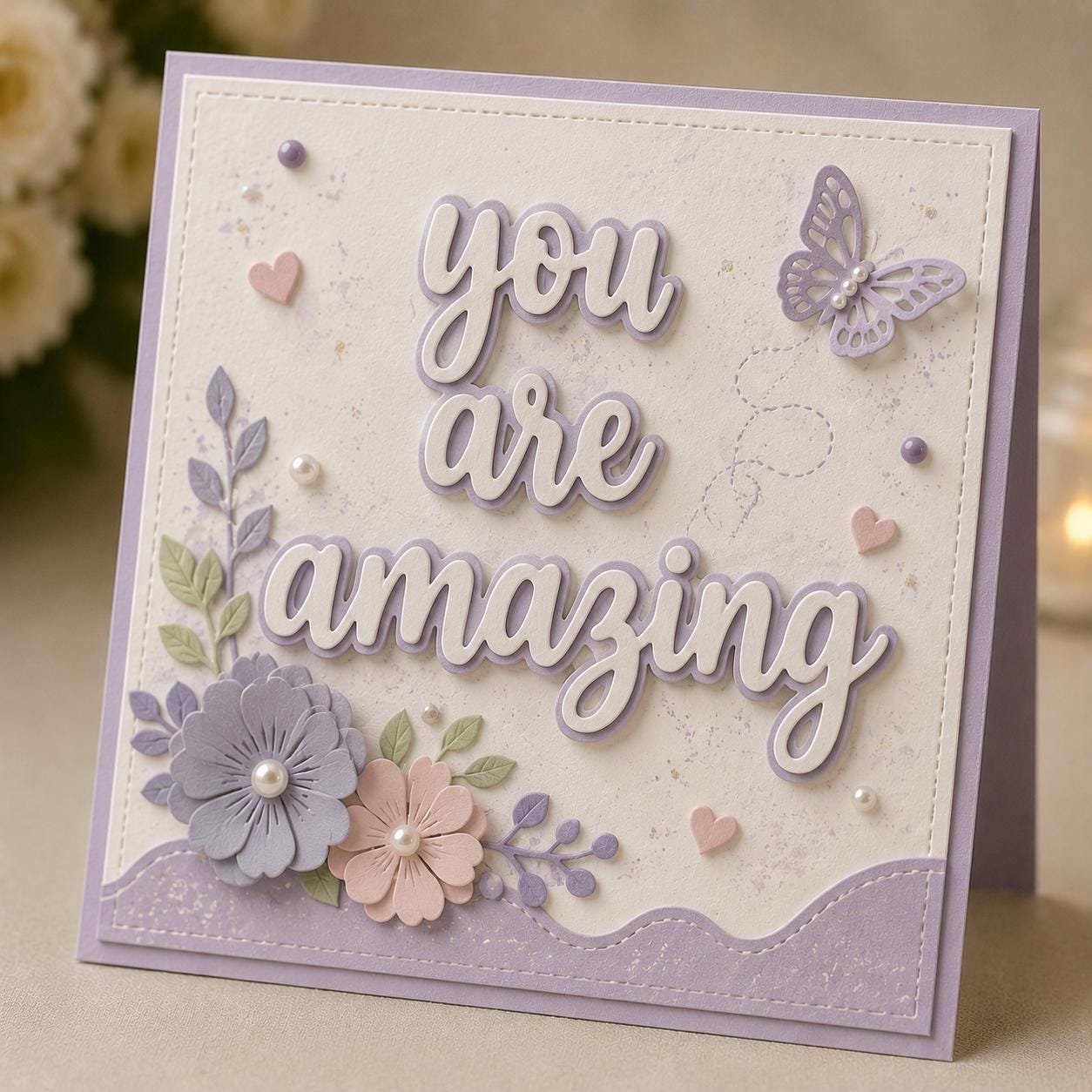 Word Metal Cutting Dies with Shadow | Scrapbooking Cardmaking