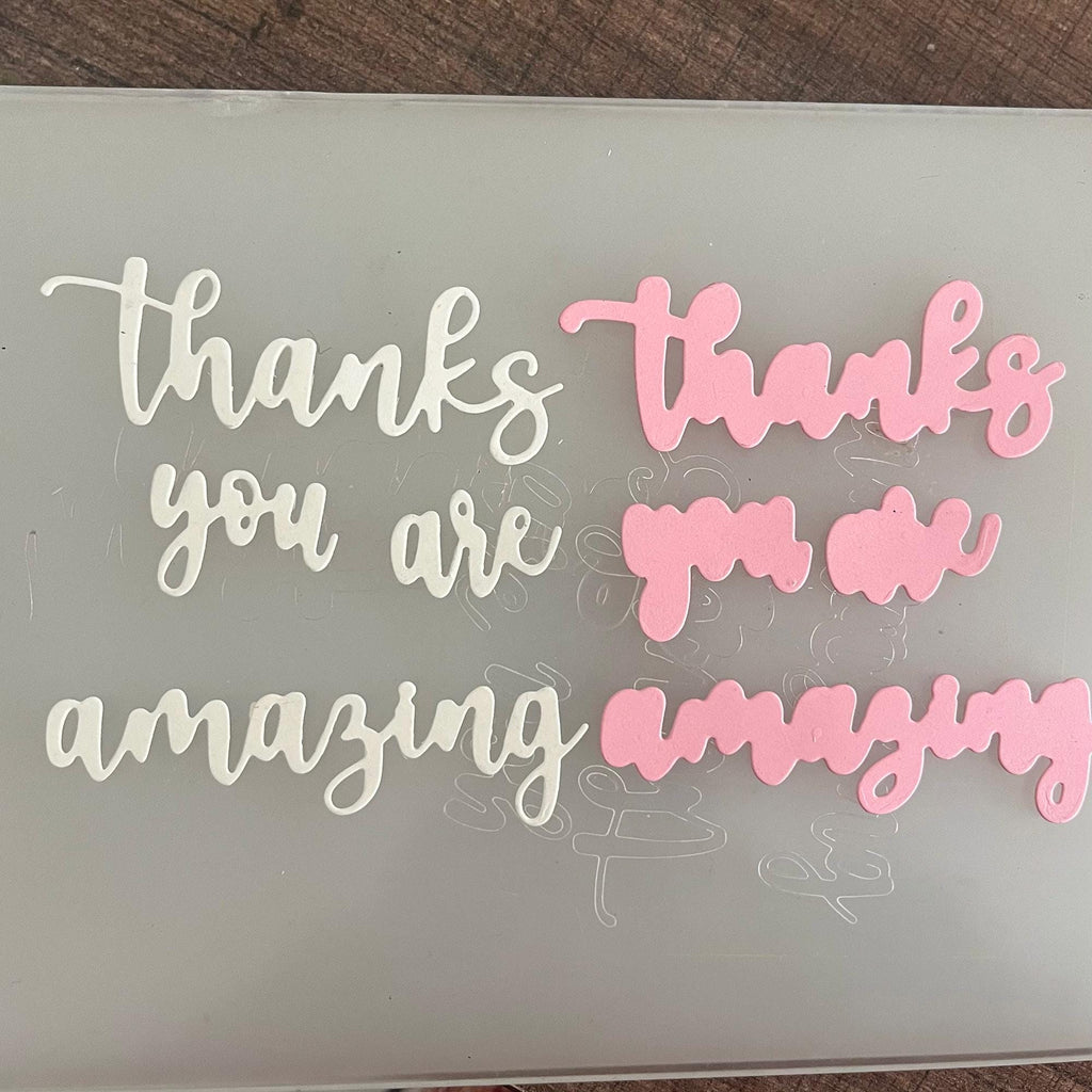 Word Metal Cutting Dies with Shadow | Scrapbooking Cardmaking