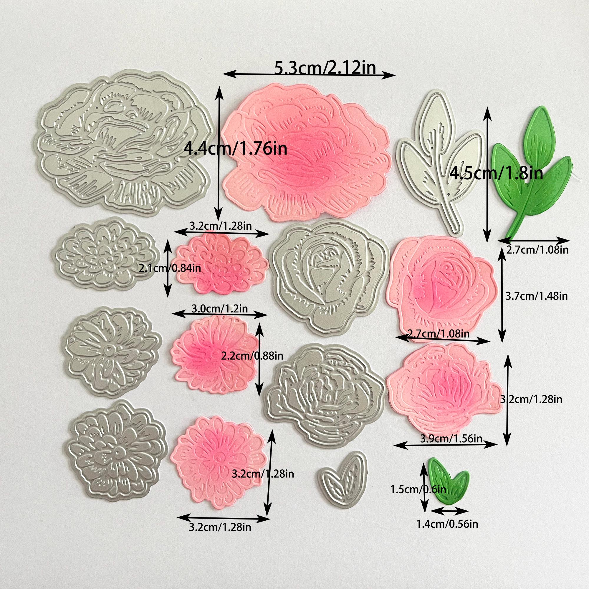 Embossed Rose Flower Metal Cutting Dies | Card Making Supplies