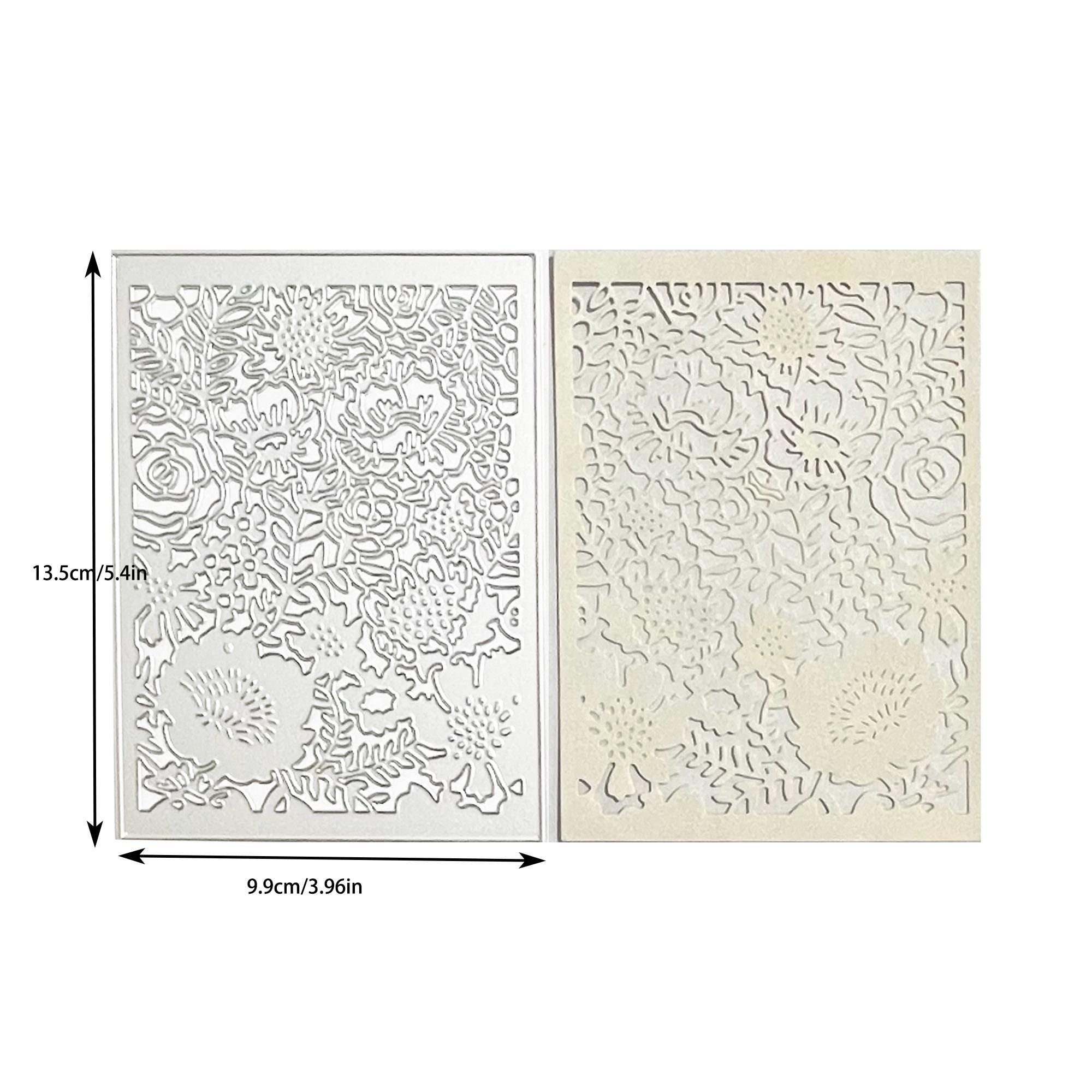 Floral Frame Cutting Die | Rectangle Hollow Flower Metal Die