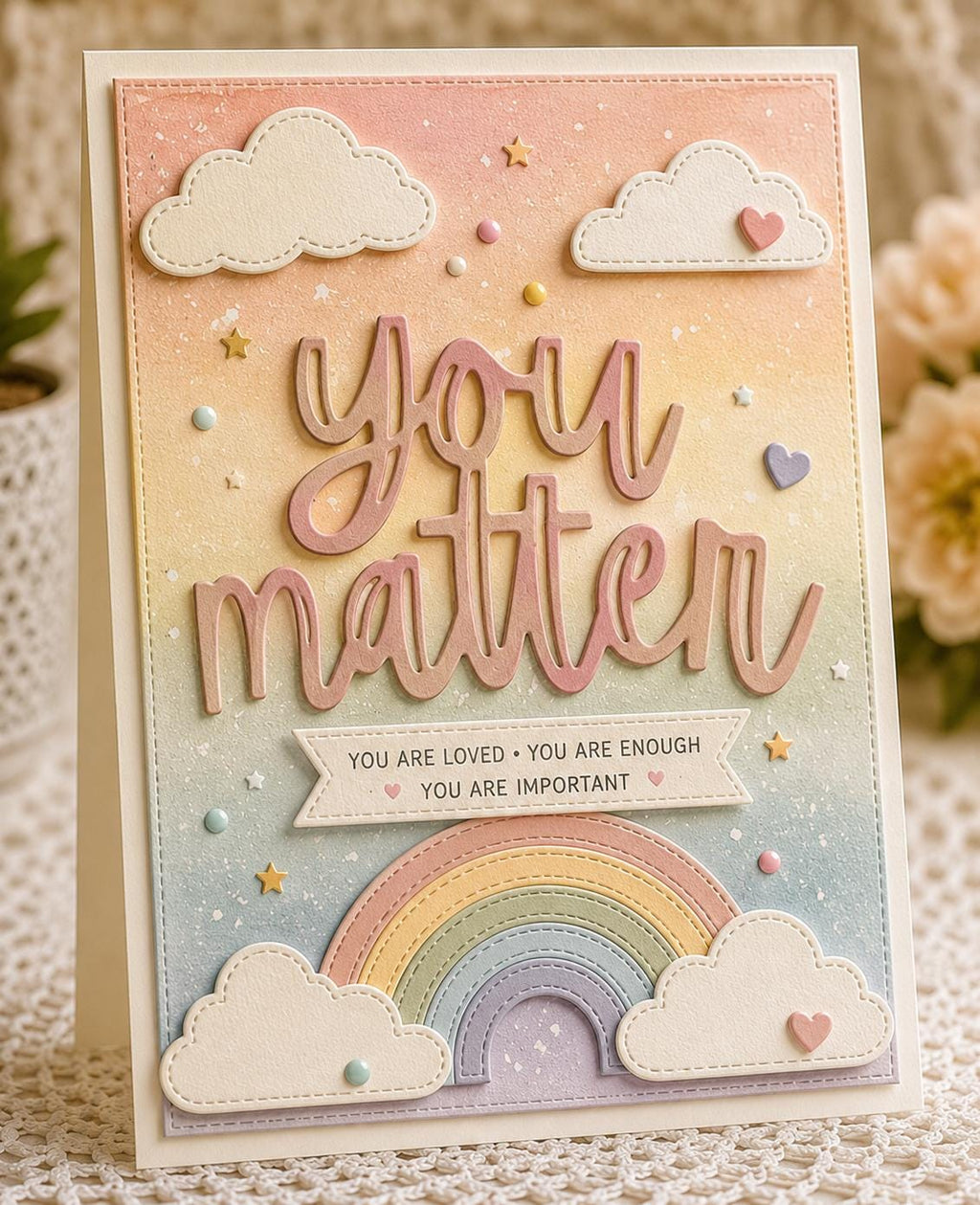 You Matter, Here For You Cutting Dies | Scrapbooking, Card Making