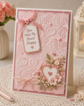 Heart-In-Heart Embossing Folder for Crafts, Cards & Scrapbooking