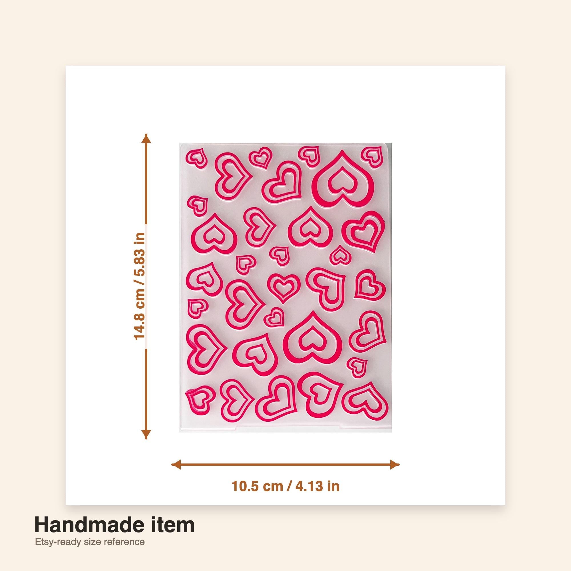Heart-In-Heart Embossing Folder for Crafts, Cards & Scrapbooking
