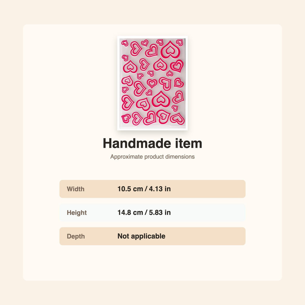 Heart-In-Heart Embossing Folder for Crafts, Cards & Scrapbooking
