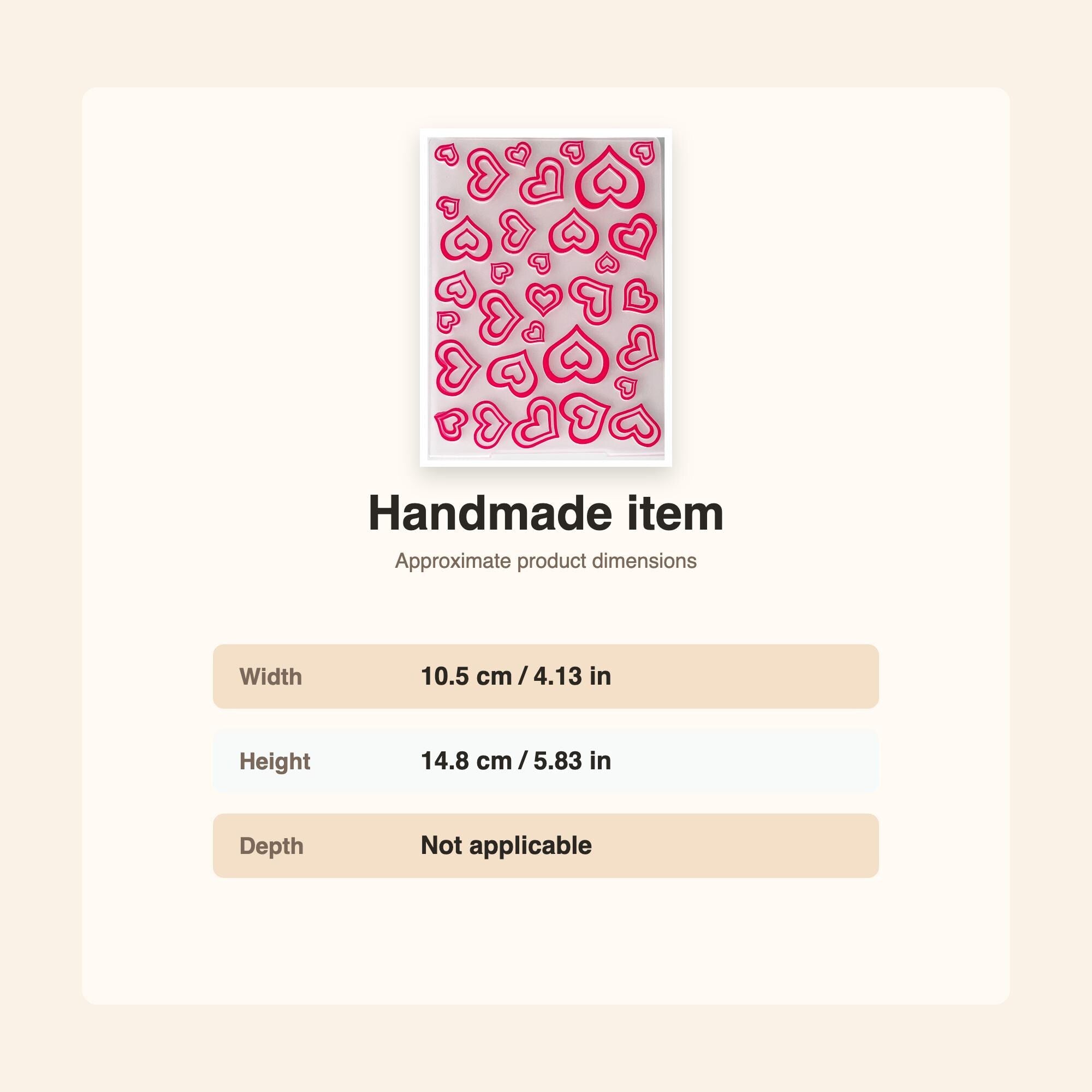 Heart-In-Heart Embossing Folder for Crafts, Cards & Scrapbooking