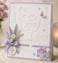 Love Embossing Folder – Heart Design for Cardmaking & Scrapbooking