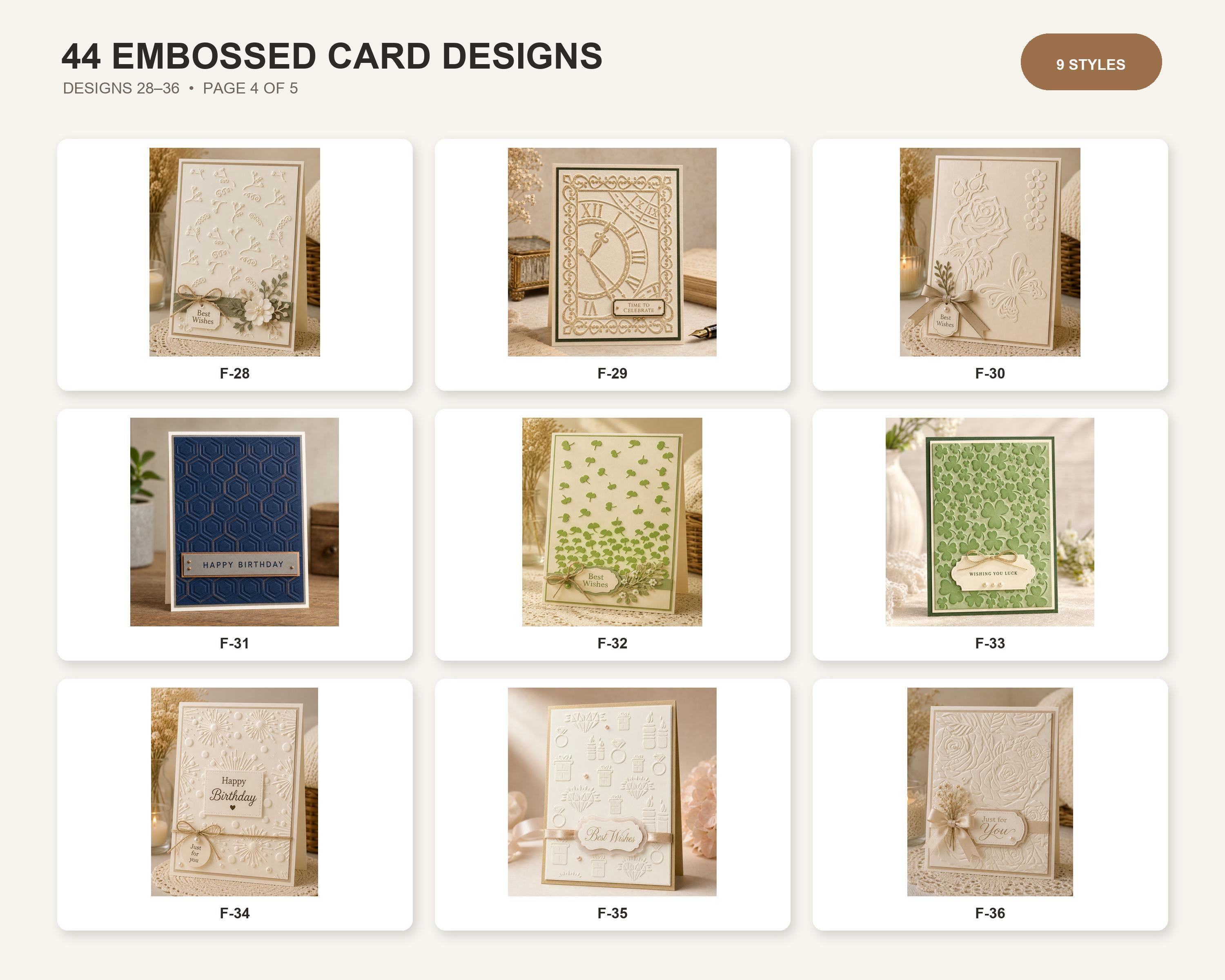 Embossing Folder, Choose from 44 Cardmaking Patterns, Scrapbooking Paper Craft Tool