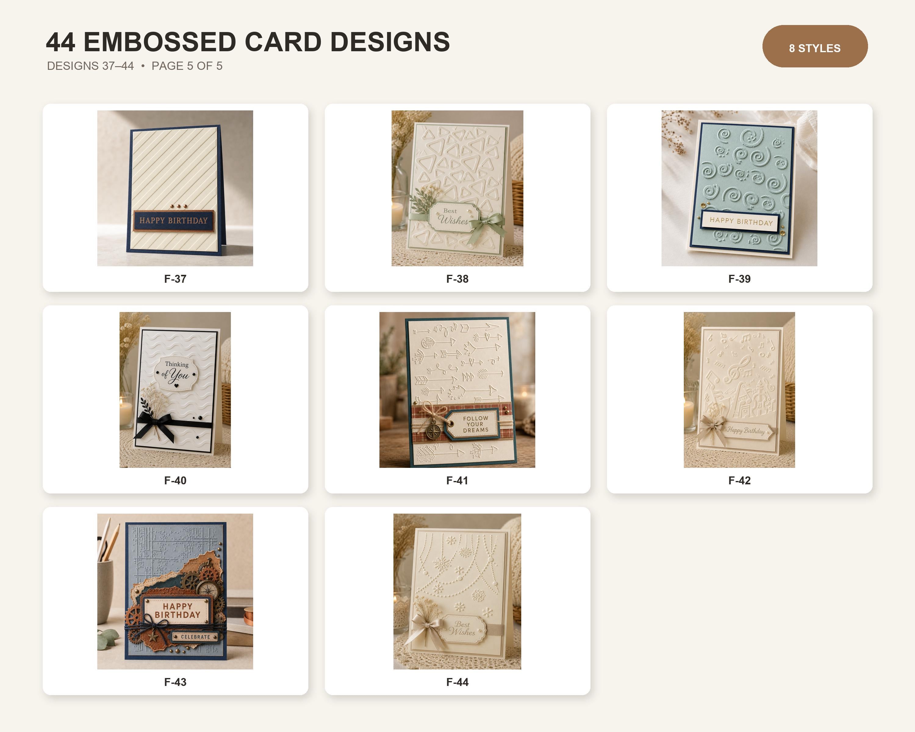 Embossing Folder, Choose from 44 Cardmaking Patterns, Scrapbooking Paper Craft Tool