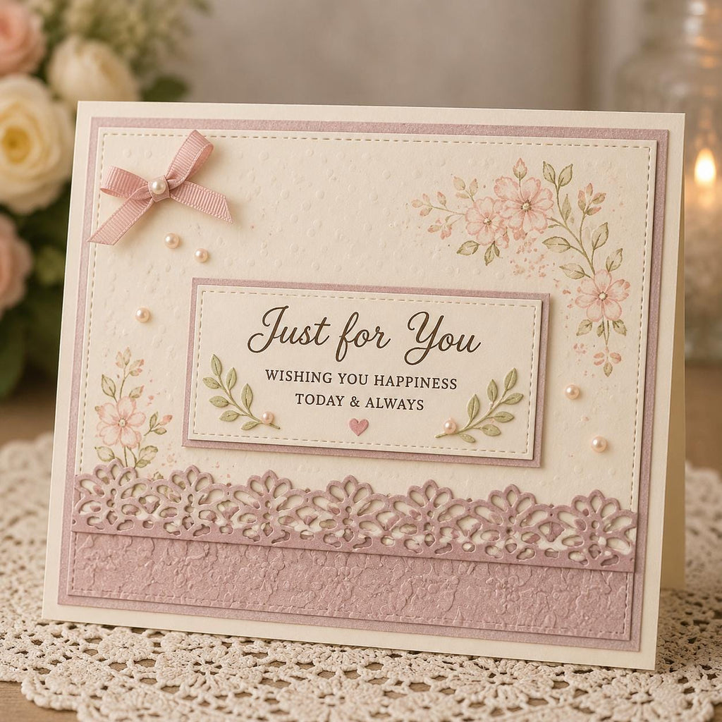 Lace Border Metal Die Cut Stencil for Scrapbooking Card Making & Paper Crafts