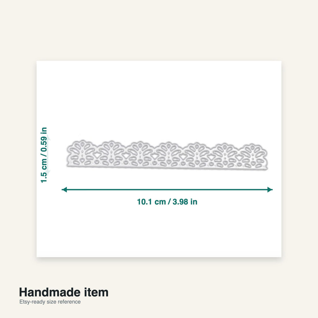 Lace Border Metal Die Cut Stencil for Scrapbooking Card Making & Paper Crafts
