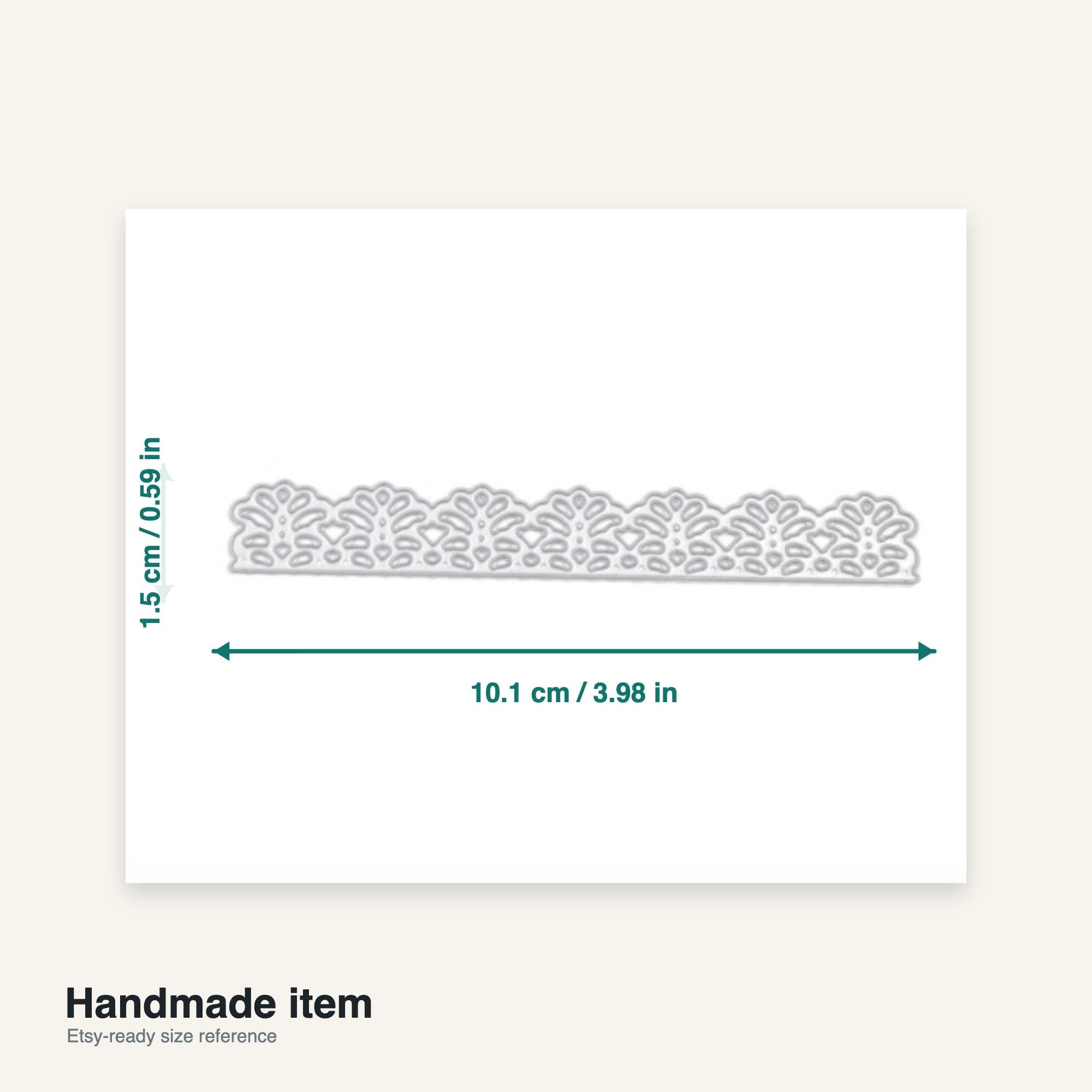 Lace Border Metal Die Cut Stencil for Scrapbooking Card Making & Paper Crafts