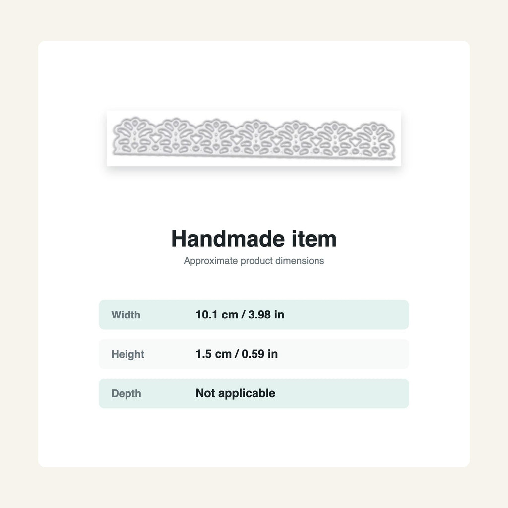 Lace Border Metal Die Cut Stencil for Scrapbooking Card Making & Paper Crafts