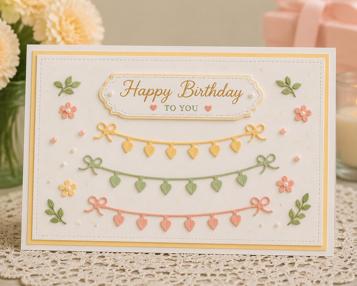 Mini Border Die Cut Metal Lace Edge for Card Making and Scrapbooking
