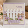 Metal Fence Die Cutter for Paper Crafts and Scrapbooking 8x6 cm