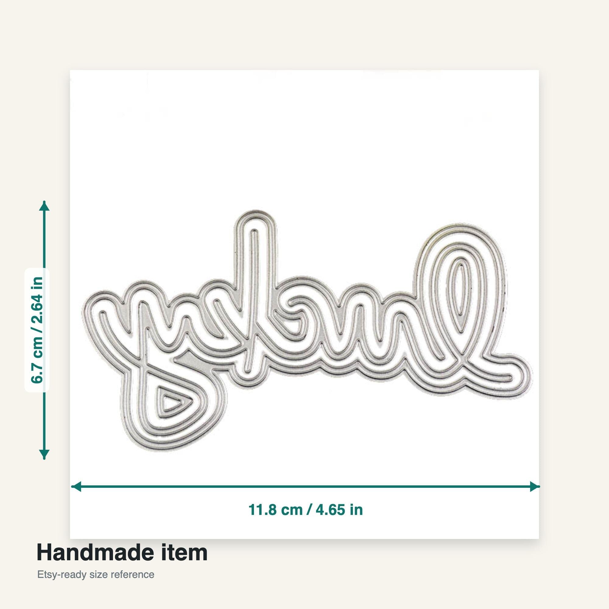 Lucky With Shadow Metal Die Cut for Scrapbooking and Card Making