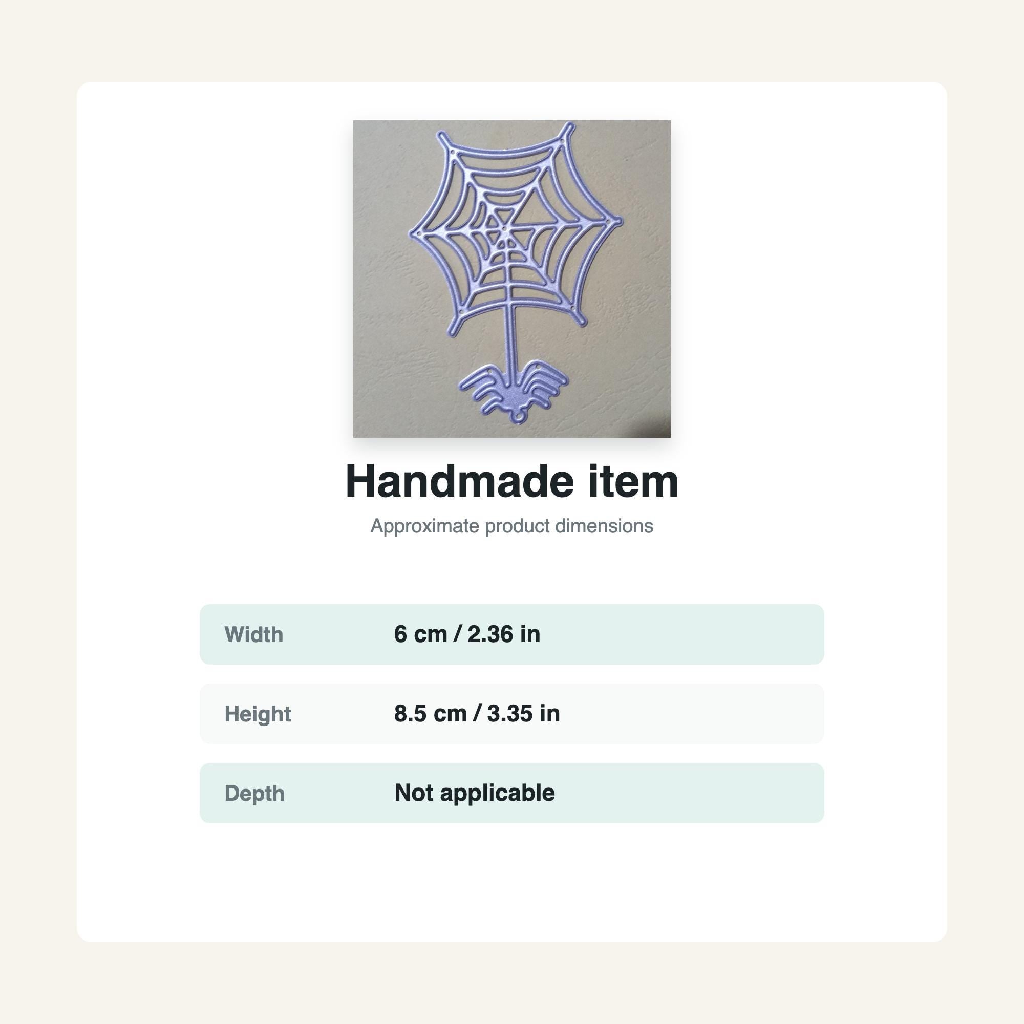 Spider With Web Metal Cutting Die for Halloween Scrapbooking and Crafting