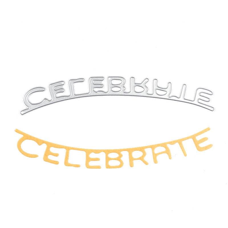 Celebrate Word Cutting Dies for Card Making and Scrapbooking Crafts