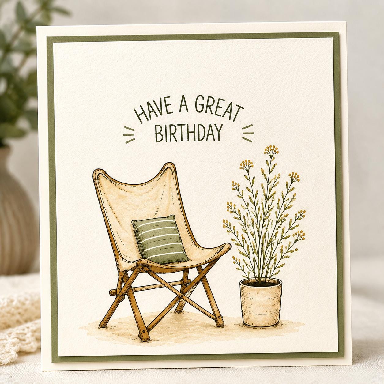 Relax Chair Stamp and Die Set, Cozy Card Making, Father's Day, Birthday Craft Supply