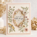 Botanical Stamp & Die Set | Wildflower Butterfly Cardmaking Supplies