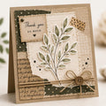 Botanical Leaf Stamp & Die Set | Greenery Card Making Supplies
