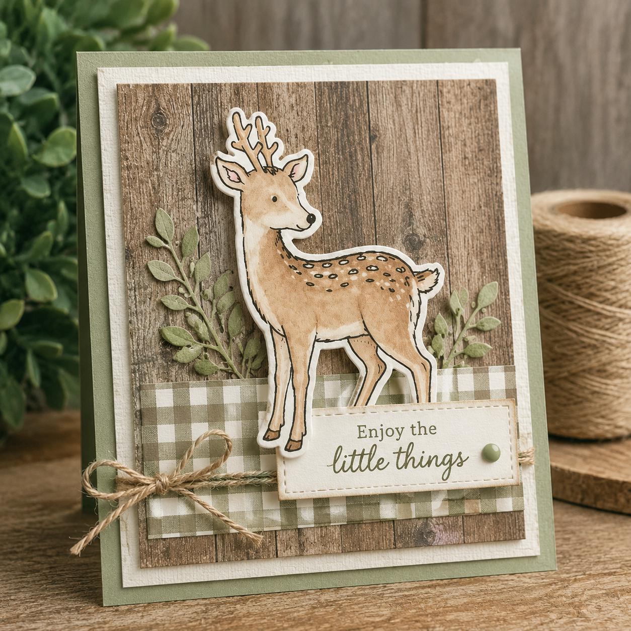 Woodland Animals Stamp & Die Set | Hedgehog, Bunny, Fox, Bear Card Making Supplies