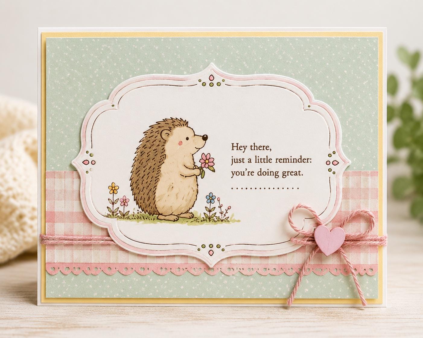 Decorative Frame Clear Stamp Set & Nesting Dies | Sentiment Stamps Friendship | Encouragement Card Making Supplies