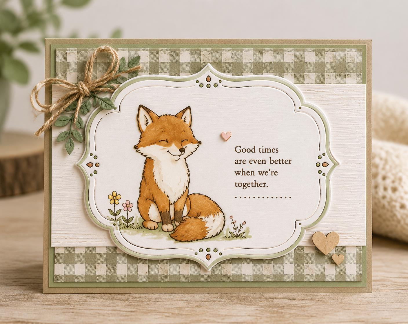 Decorative Frame Clear Stamp Set & Nesting Dies | Sentiment Stamps Friendship | Encouragement Card Making Supplies