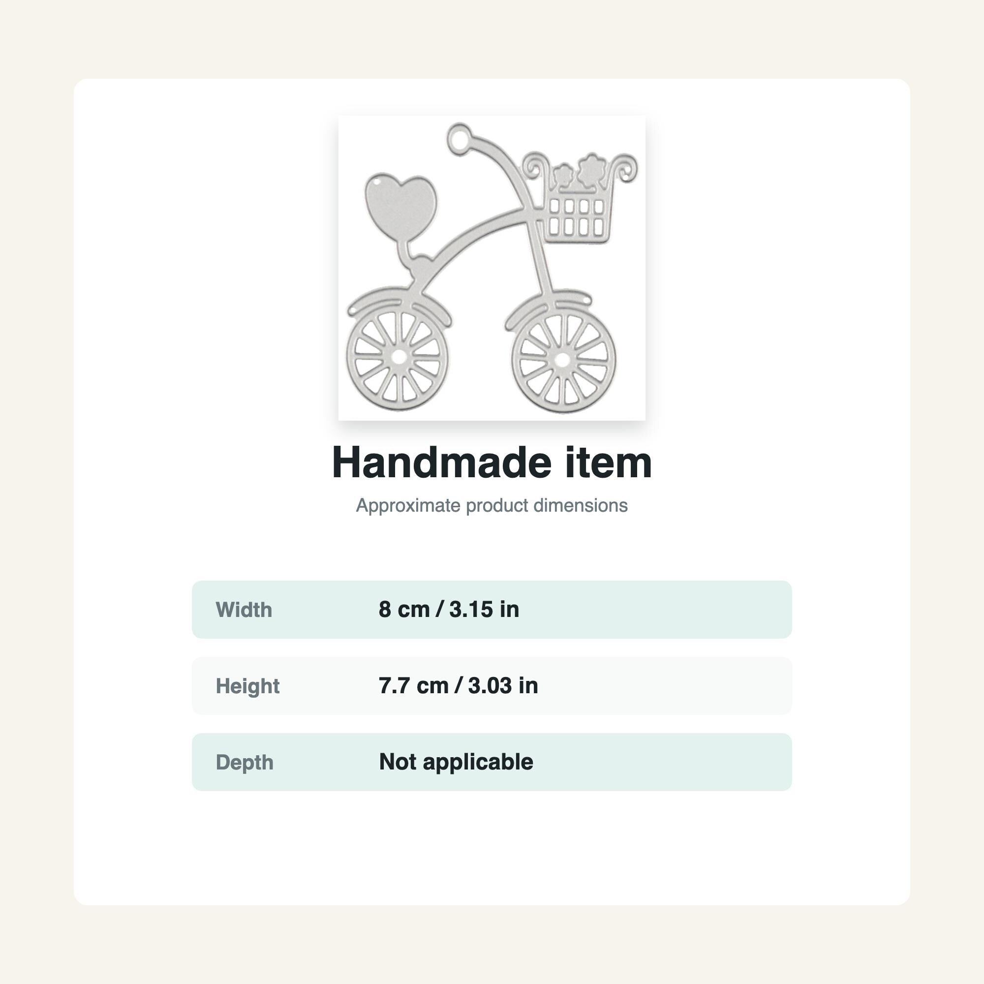 Bike Metal Cutting Dies, DIY Scrapbooking Stencils