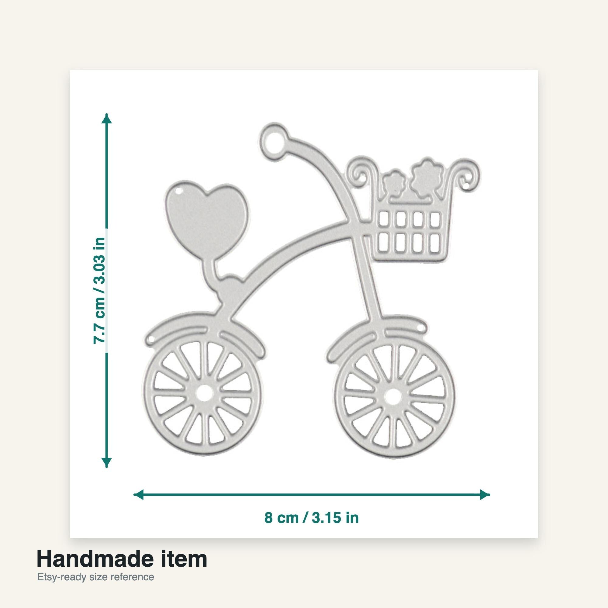 Bike Metal Cutting Dies, DIY Scrapbooking Stencils
