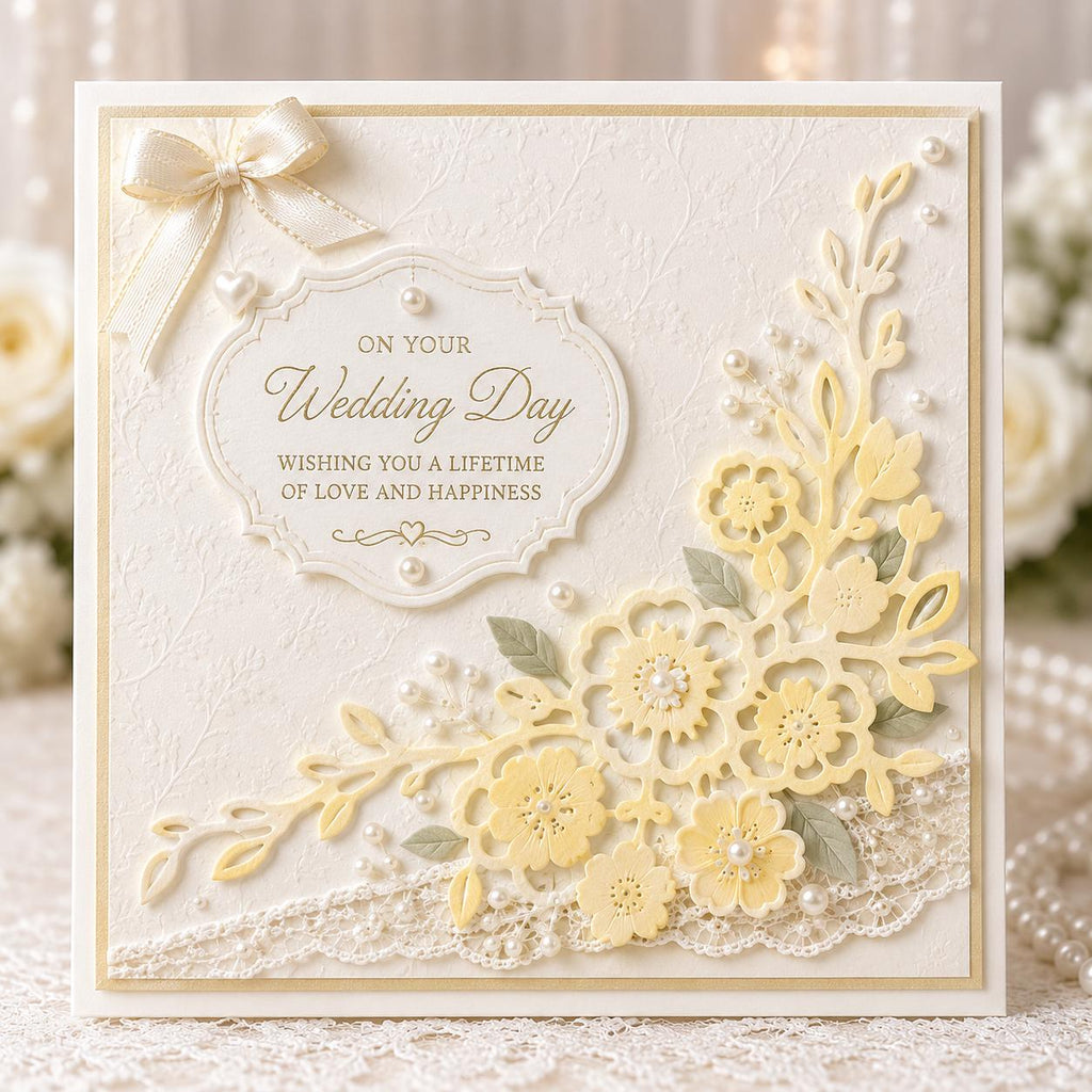 Corner Floral Spray Metal Die Cut for Card making and Scrapbooking