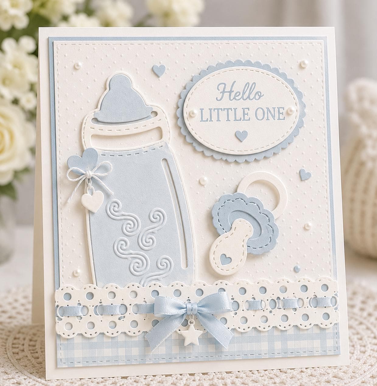 Baby Bottle and Pacifier Metal Dies for Scrapbooking and Card Making