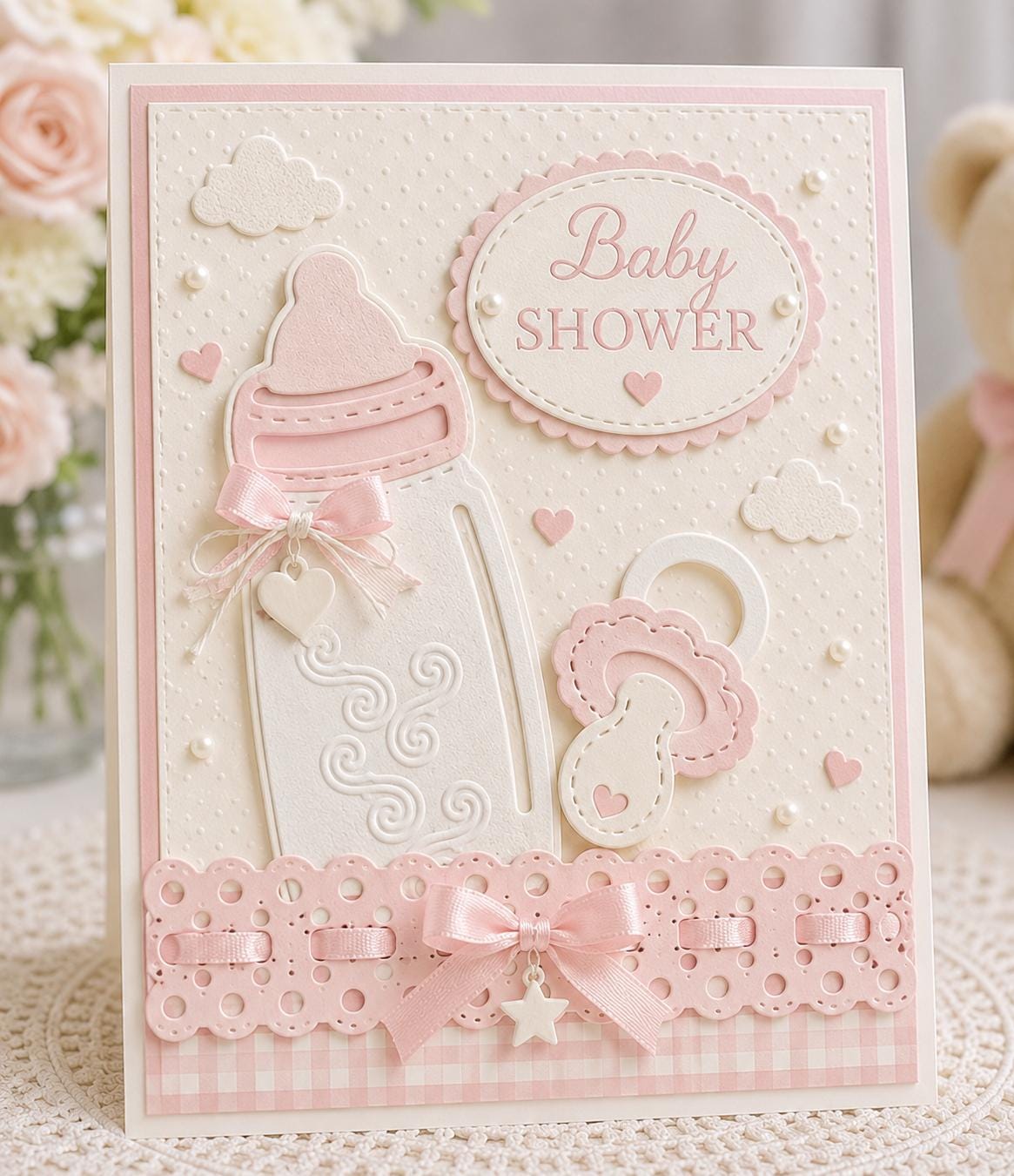 Baby Bottle and Pacifier Metal Dies for Scrapbooking and Card Making