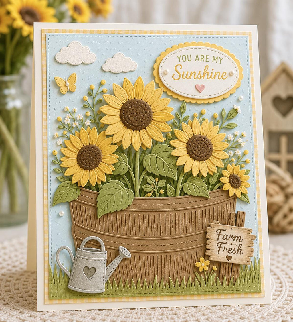 Wooden Planter Box Metal Die Cut for Crafting & Scrapbooking