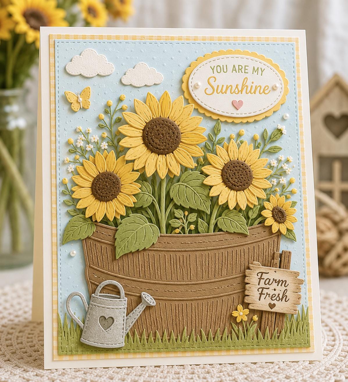 Wooden Planter Box Metal Die Cut for Crafting & Scrapbooking