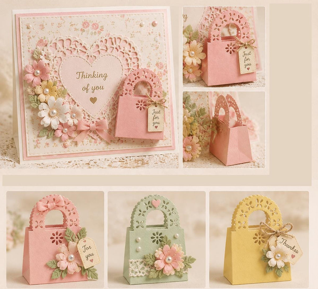 Mini Handbag Metal Die Cut for DIY Crafts, Gift Boxes, and Scrapbooking