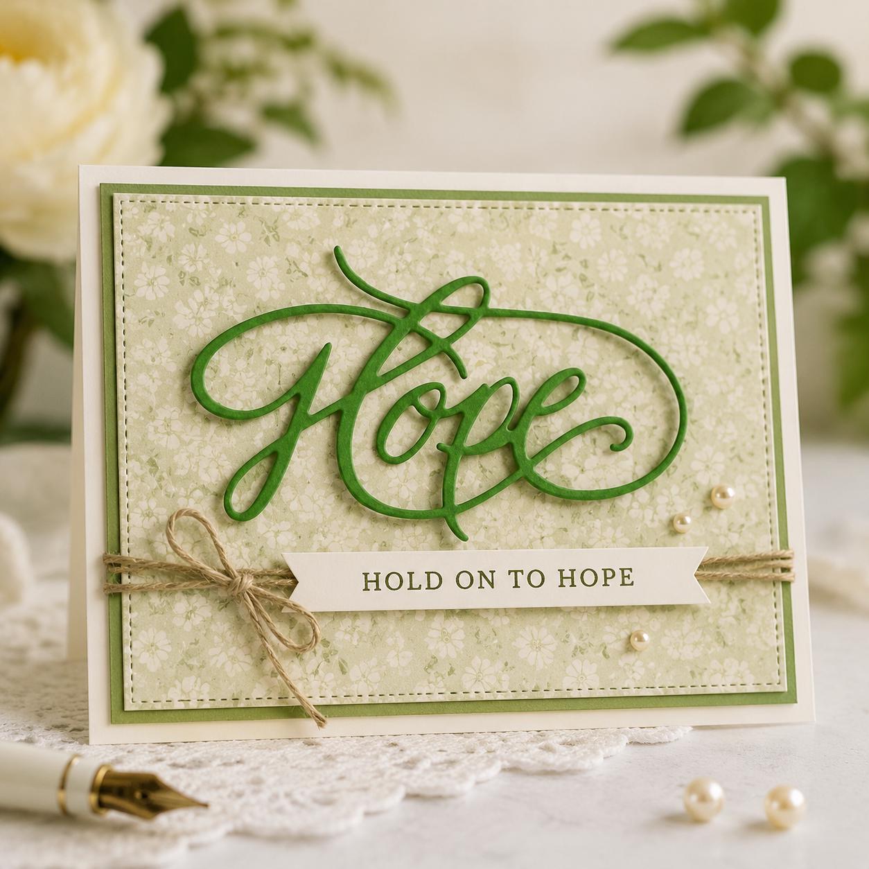 Hope Word Metal Die Cut for Card Making, Scrapbooking, and DIY Crafts