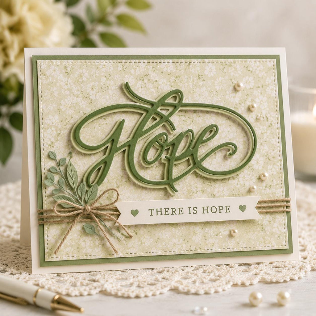 Hope Word Metal Die Cut for Card Making, Scrapbooking, and DIY Crafts