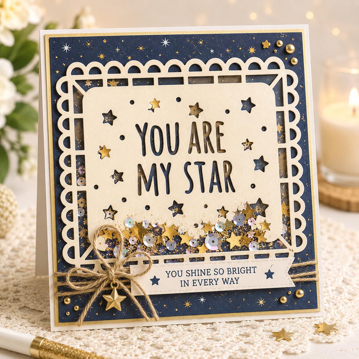 You Are My Star Metal Die Cut - Papel Picado Decorative Craft Tool