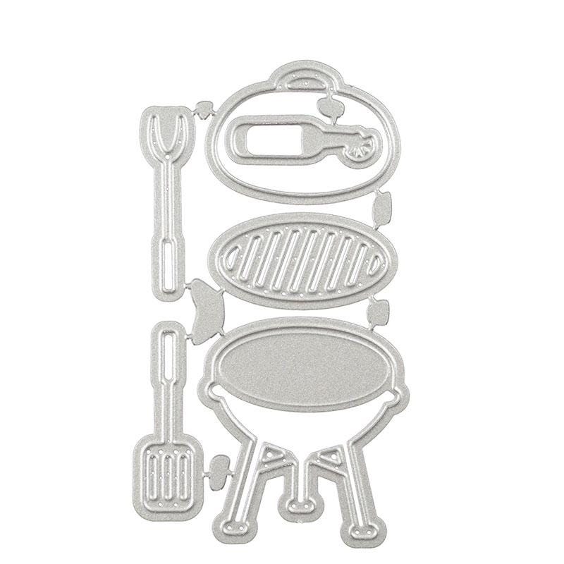 BBQ Grill Metal Cutting Dies for Scrapbooking, Card Making & Crafting Projects