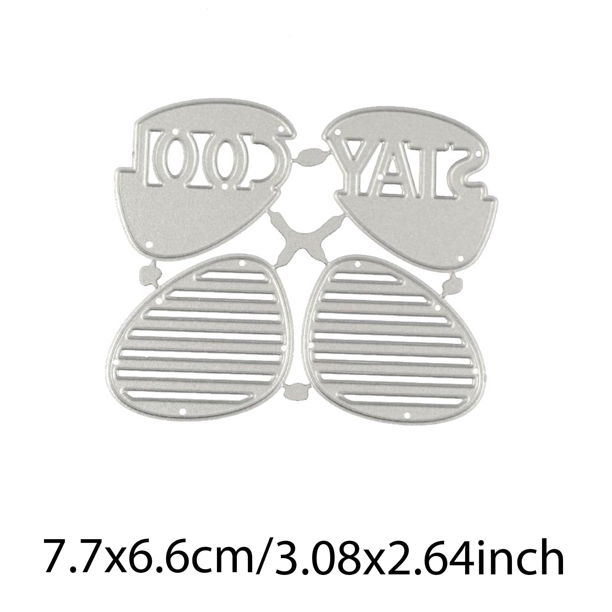 Retro Sunglasses Metal Die Cut for DIY Crafts, Scrapbooking & Card Making
