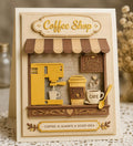 Coffee Shop Metal Cutting Dies Set for Card Making Scrapbooking and DIY Paper Crafts