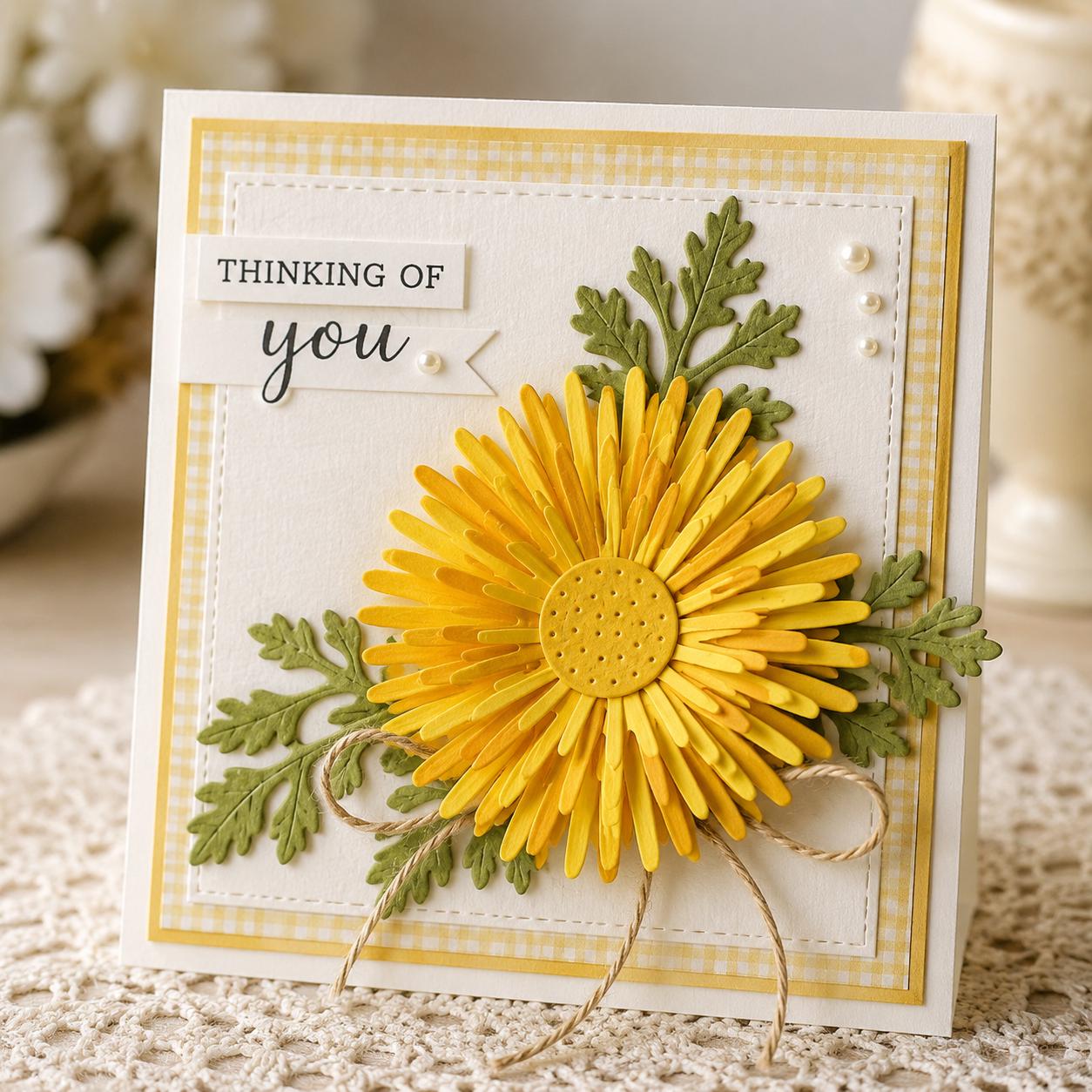 Layered Daisy Flower Metal Cutting Dies Set for Card Making Scrapbooking and Paper Crafts