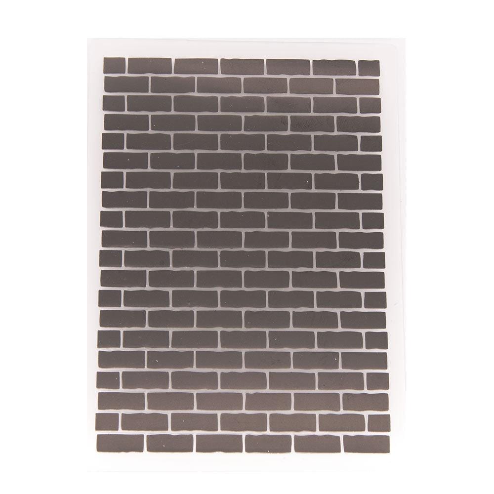 Brick Wall Embossing Folder for Card Making, Scrapbooking (4.13 x 5.83 Inch)