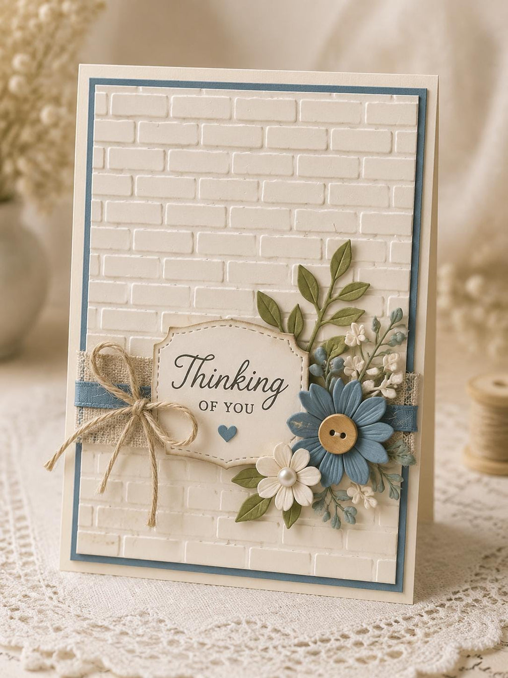 Brick Wall Embossing Folder for Card Making, Scrapbooking (4.13 x 5.83 Inch)
