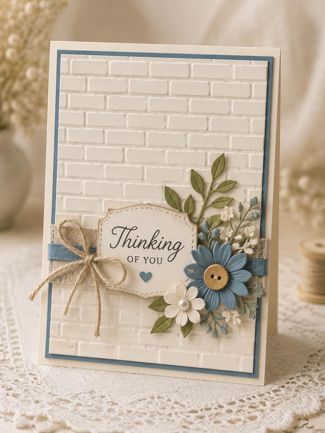 Brick Wall Embossing Folder for Card Making, Scrapbooking (4.13 x 5.83 Inch)
