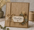 Wood Grain Embossing Folder: Rustic Texture for Card Making, Scrapbooking (5.9 x 5.9 Inch)